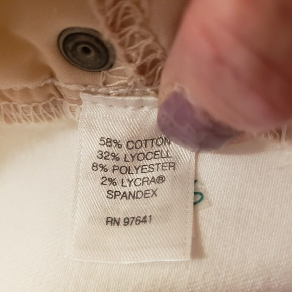 J Jill Smooth Fit Straight Leg High Rise Five Pocket White Jeans Size 14 - Picture 7 of 11